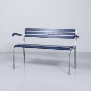 Gartenbank neuwertig in dunkelblau Gartenbank