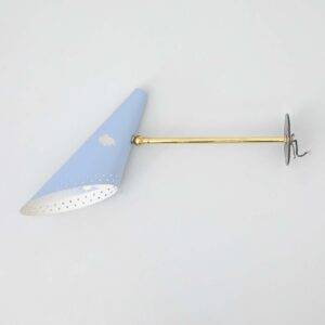 Hellblaue Wandlampe Tütenschirm Wandlampe