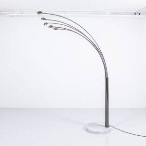 5-Arm Bogenleuchte auf Marmorfuss Stehlampe