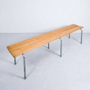 Holzbank aus Buche, 200cm, stapelbar Sitzbank