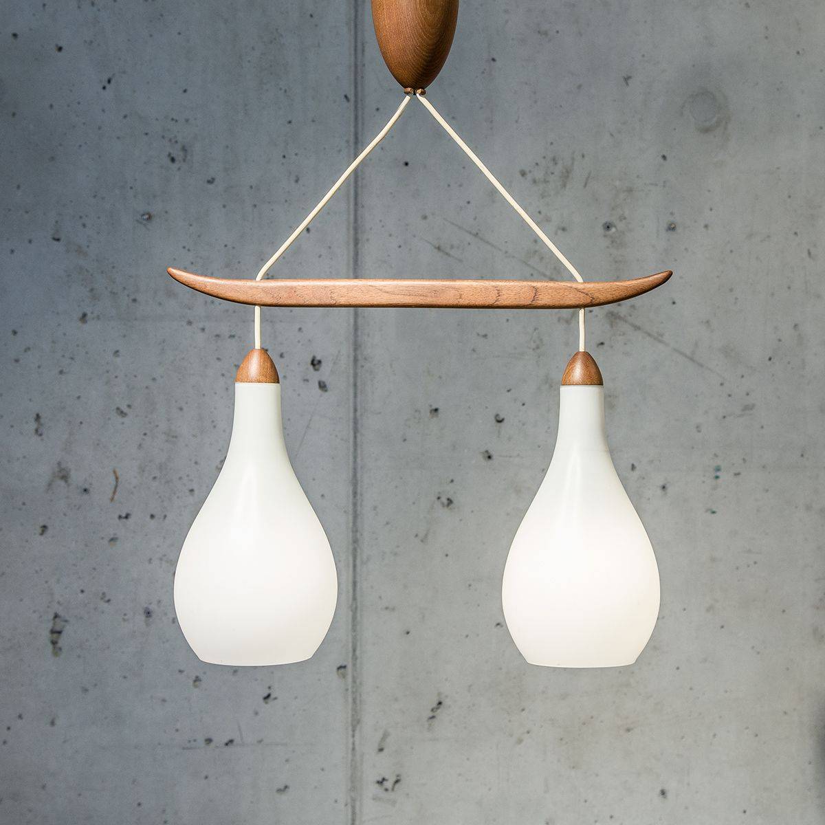 Teak Deckenleuchte von Uno & Östen Kristiansson SE Deckenlampe Teak Deckenleuchte von Uno & Östen Kristiansson SE Deckenlampe