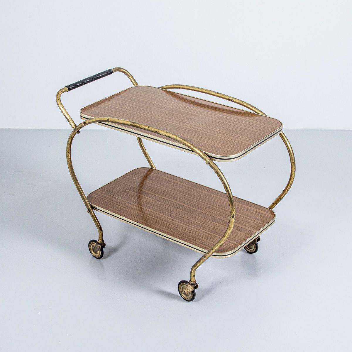Servierwagen – messing – braun Servierwagen Servierwagen – messing – braun Servierwagen