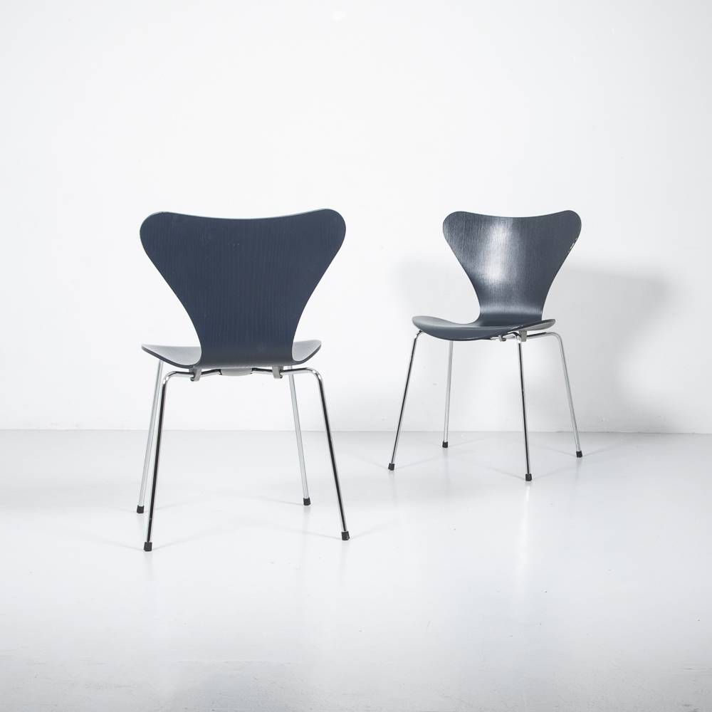 Indigoblauer Serie 7 Stuhl Dänischer Stuhl Indigoblauer Serie 7 Stuhl Dänischer Stuhl