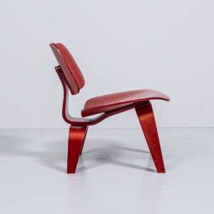 Eames LCW Plywood Chair rot Sessel