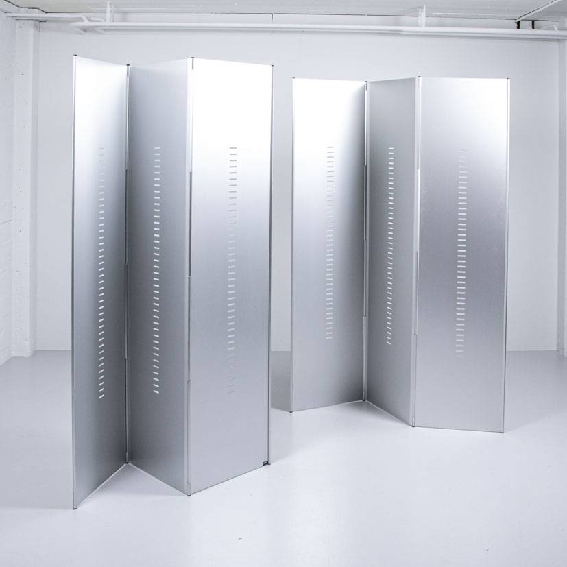 Aluminium Paravent von Lehni CH Garderobe & Spiegel Aluminium Paravent von Lehni CH Garderobe & Spiegel