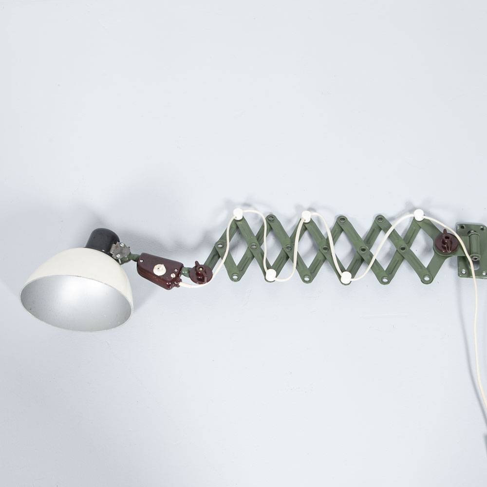 Scherenlampe VEB Zweckleuchtenbau Wandlampe Scherenlampe VEB Zweckleuchtenbau Wandlampe