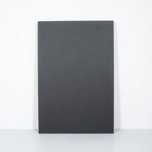 Schwarze Linoleumplatte, 124 x 84 cm Tischplatte