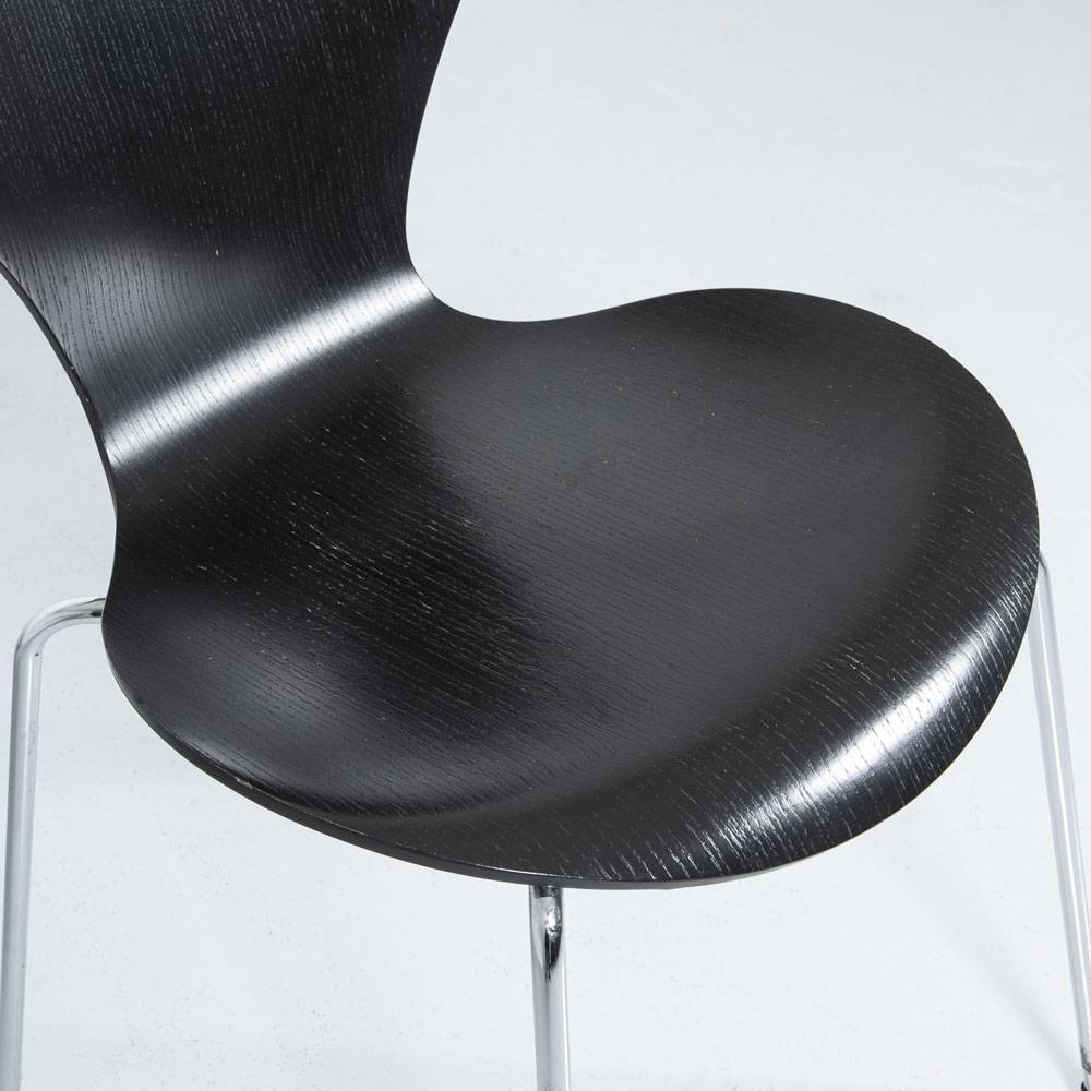 Schwarzer Serie 7 Stuhl Dänischer Stuhl Schwarzer Serie 7 Stuhl Dänischer Stuhl