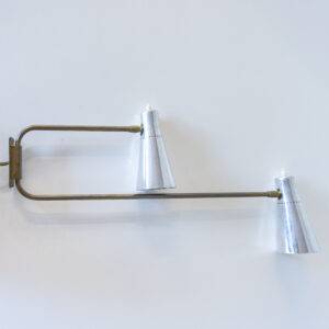Schwenkarm Wandlampe Chromstahl Nachttischlampe