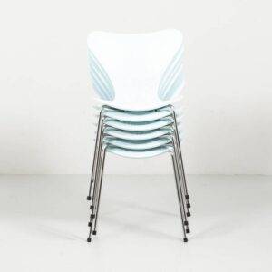 Hellblauer Serie 7 Stuhl von Fritz Hansen Designerstuhl Hellblauer Serie 7 Stuhl von Fritz Hansen Designerstuhl