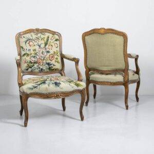 Grüner Gobelin Sessel Sessel