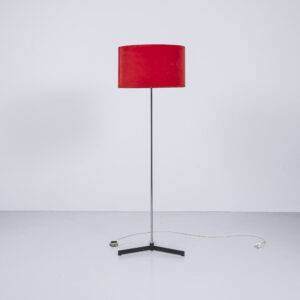 Stehlampe mit rotem Samt Lampenschirm Stehlampe