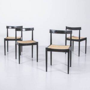 Nauer & Knöpfel Stuhl mit Joncgeflecht Designerstuhl