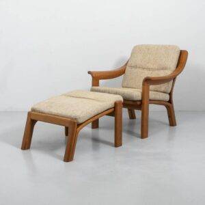 Teaksessel mit Polsterauflage Sessel