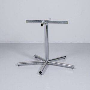 Chromstahl Tischbein mit Sternfuss Gusseisenbeine