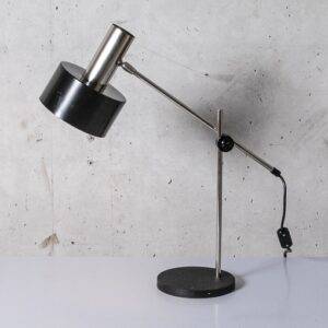 Schwarz und Chrom Spot Tischlampe Nachttischlampe