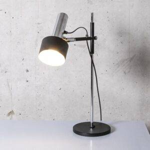 Schwarz und Chrom Spot Tischleuchte Nachttischlampe