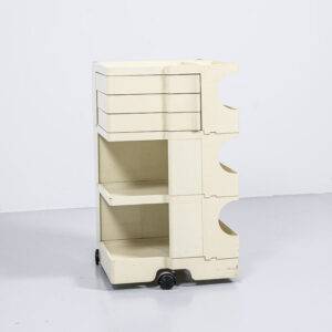 Boby Trolley by Joe Colombo, beige Couchtisch