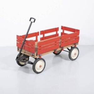 Roter Bollerwagen Dekoration