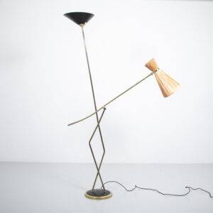 Zweiarmige Stehlampe aus den 50er Stehlampe